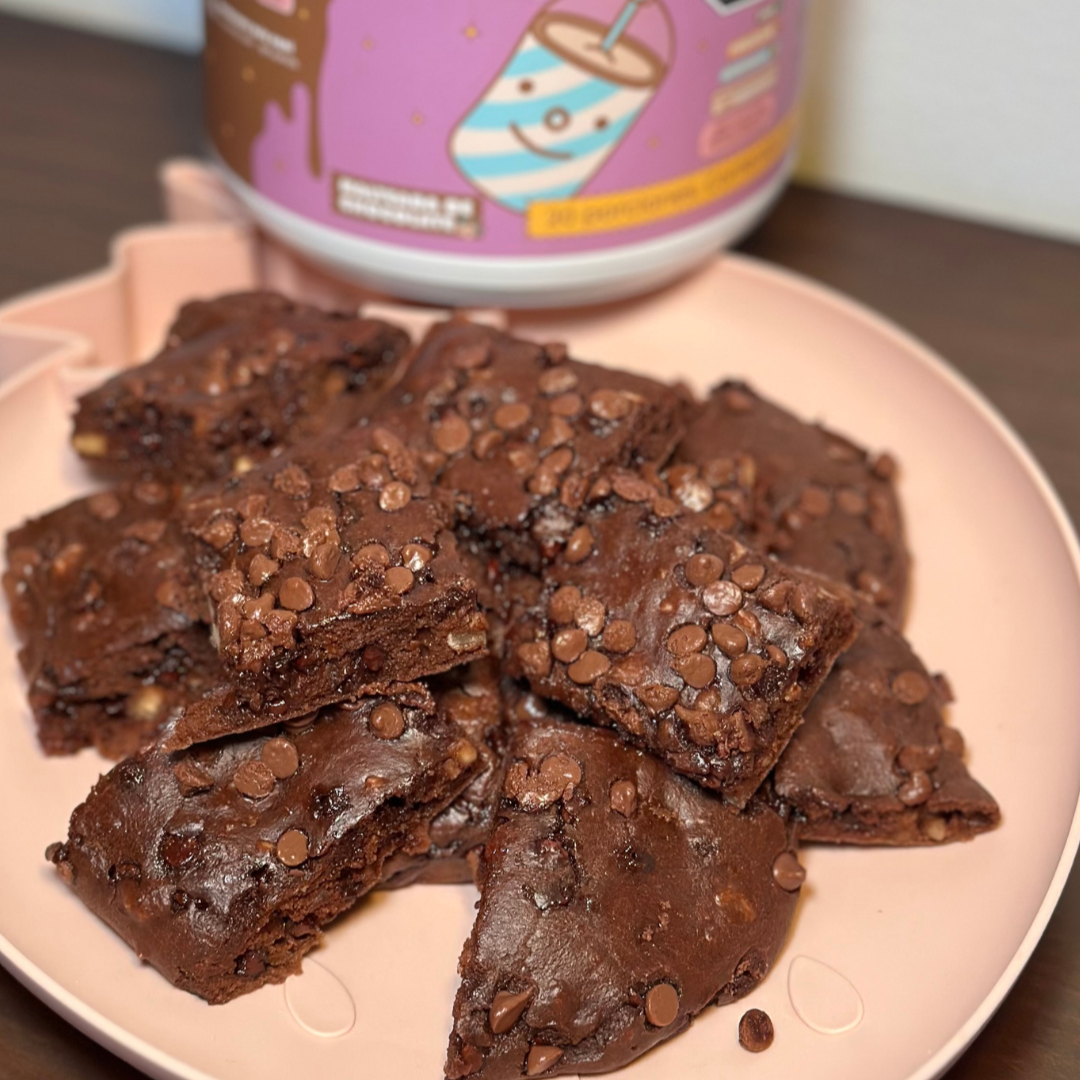BROWNIES CON PROTEÍNA 🍫