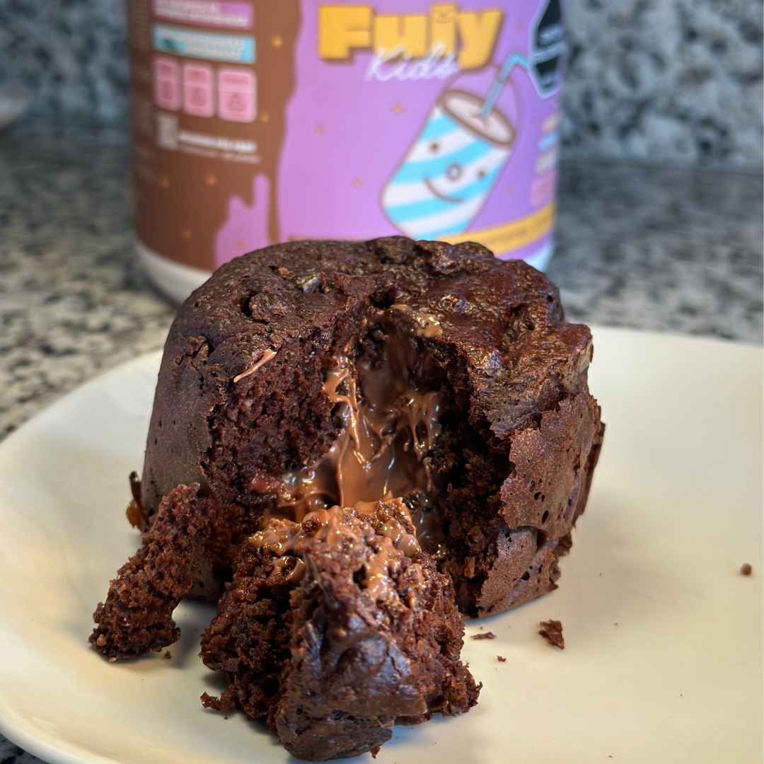 VOLCAN DE CHOCOLATE, SIN AZÚCAR Y CON PROTEÍNA 💪