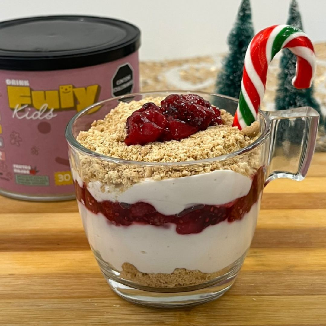 POSTRE DE FRUTOS ROJOS 🍮